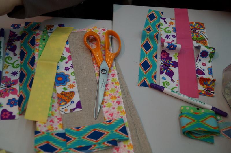 Sewing tools and fabric