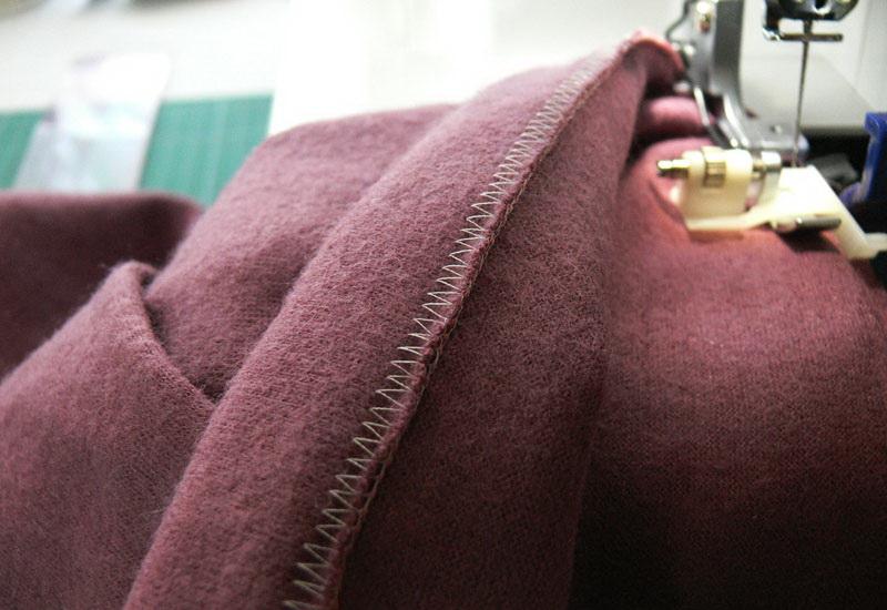 Blind hem wrong side