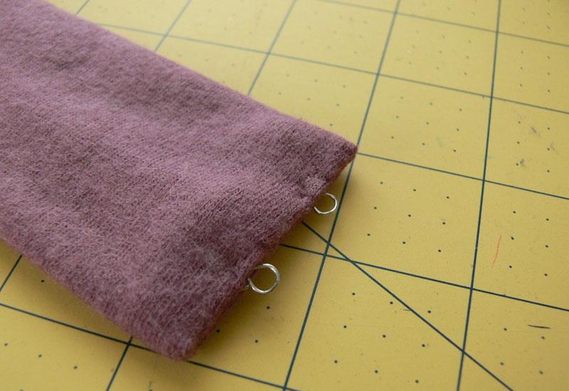 Lilac belts with hooks