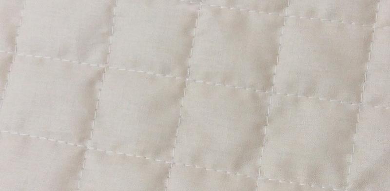 Quilted fabric Quilted pot holder back side