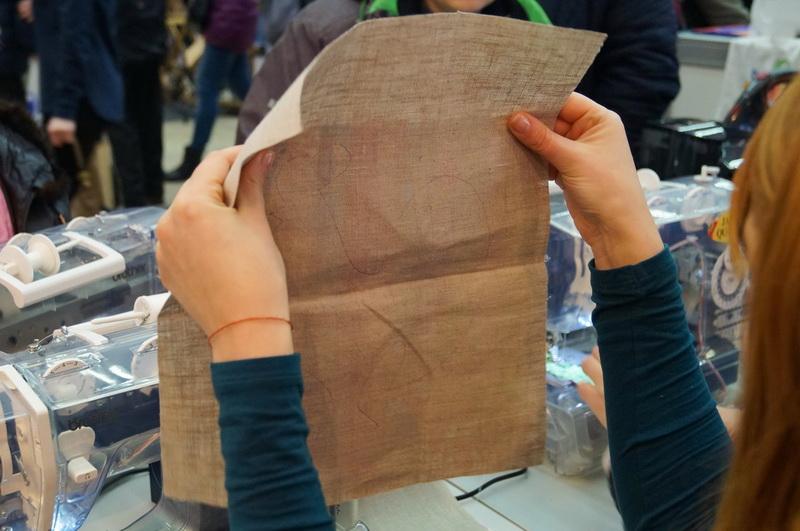 Canvas with design outline