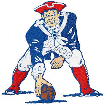 New England Patriots machine embroidery design