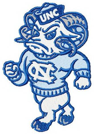 Tar heel logos embroidery design - College and University logos ...