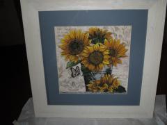 Sunflower photo stitch free embroidery design