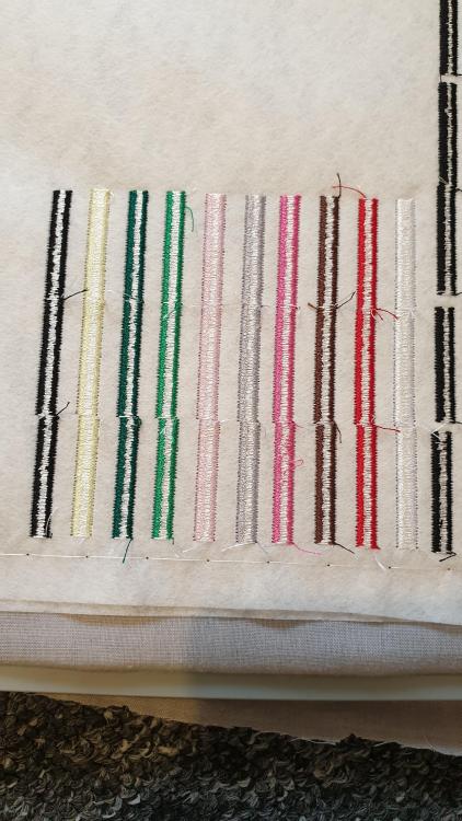 thread tension back side in fabric