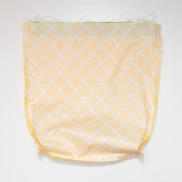 Pineapple bag inside out