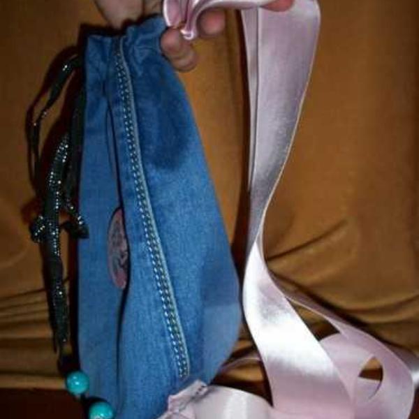 DIY JEANS LINED DRAWSTRING BACKPACK, JEANS BACKPACK