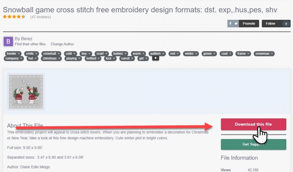 Download free embroidery design