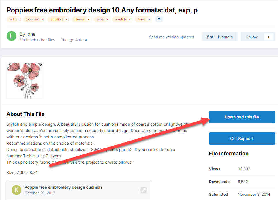 Download poppies free design