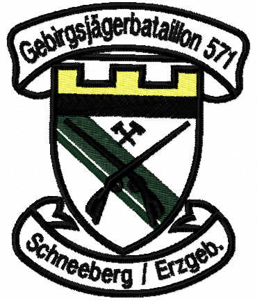 Gebirgsjägerbataillon 571 logo embroidery design