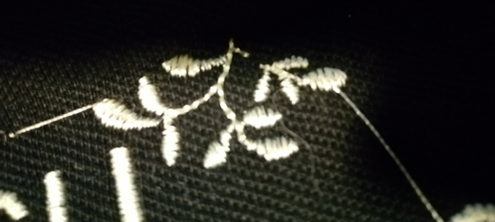 Problem with embroidered letters