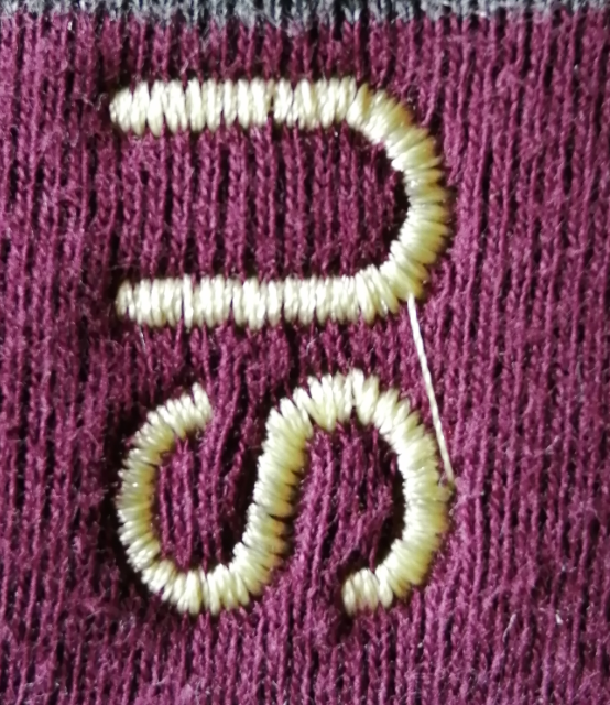embroidered letters