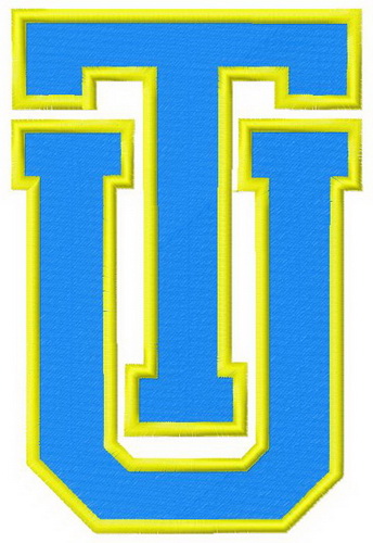 Tulsa University logo machine embroidery design