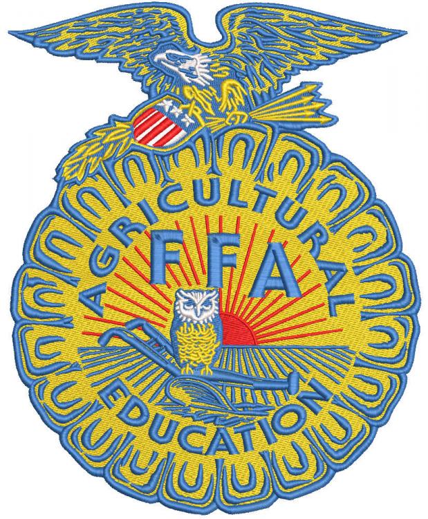 ffa organization agriculture logo embroidery design