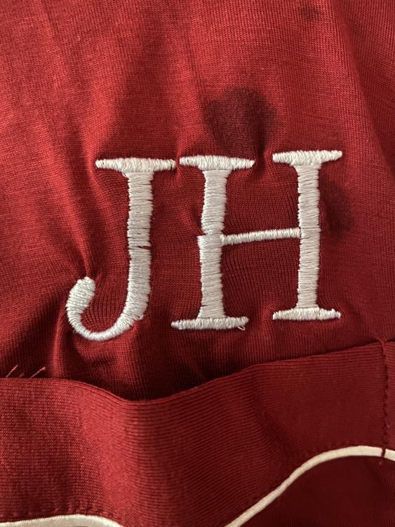 Embroidered monogram design