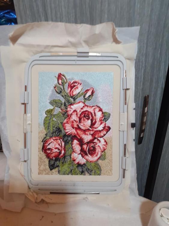 Embroidered rose free embroidery design