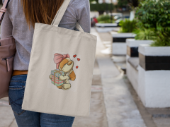 Experience the Delight of Spaniel with Gift Embroidered Bag