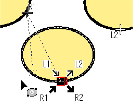 How drag and moving entry exit point