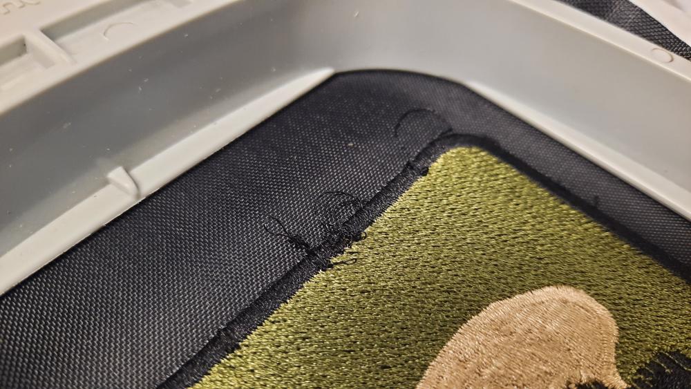 Broken embroidery process