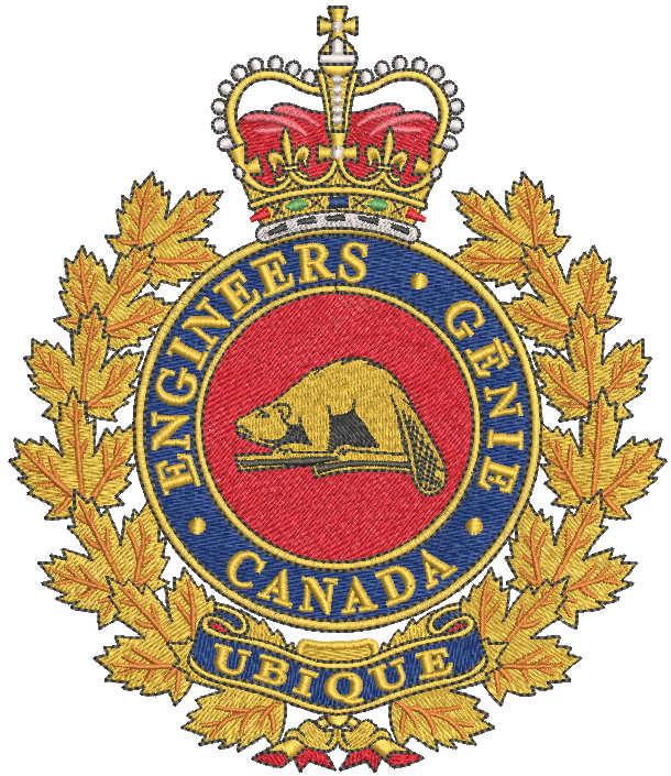 Canadian Military Engineers logo embroidery design