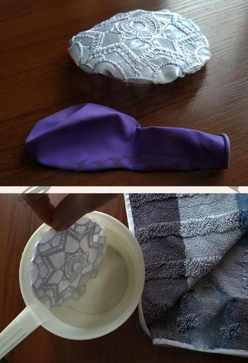 create Christmas ball freestanding lace embroidery