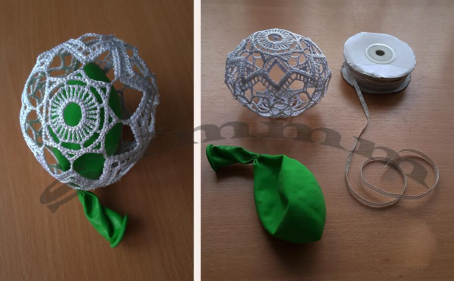 create Christmas ball embroidery