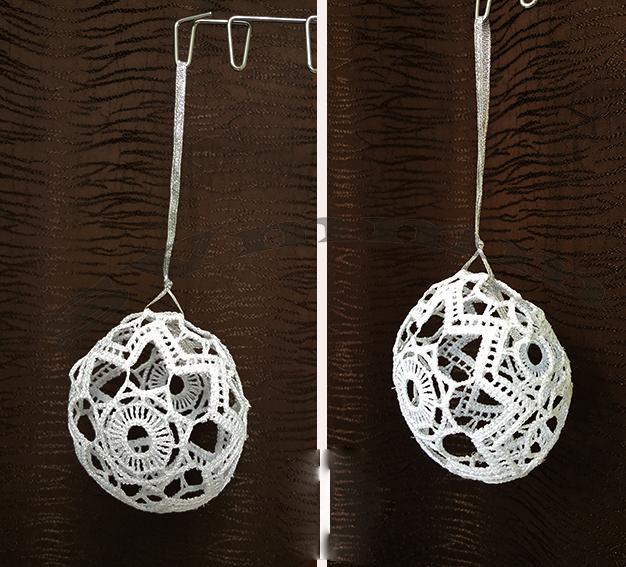 create Christmas ball freestanding lace with free embroidery