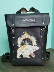 Bring Style to Life with Leather Idea's Embroidery Design Backpack