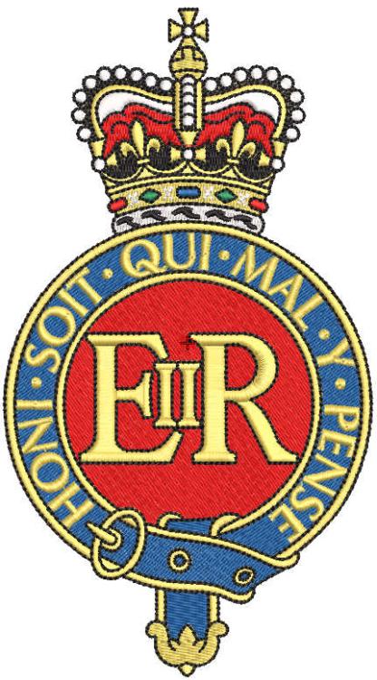 Honi soit qui mal y pense Logo embroidery design