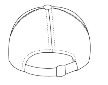 back of cap back of cap