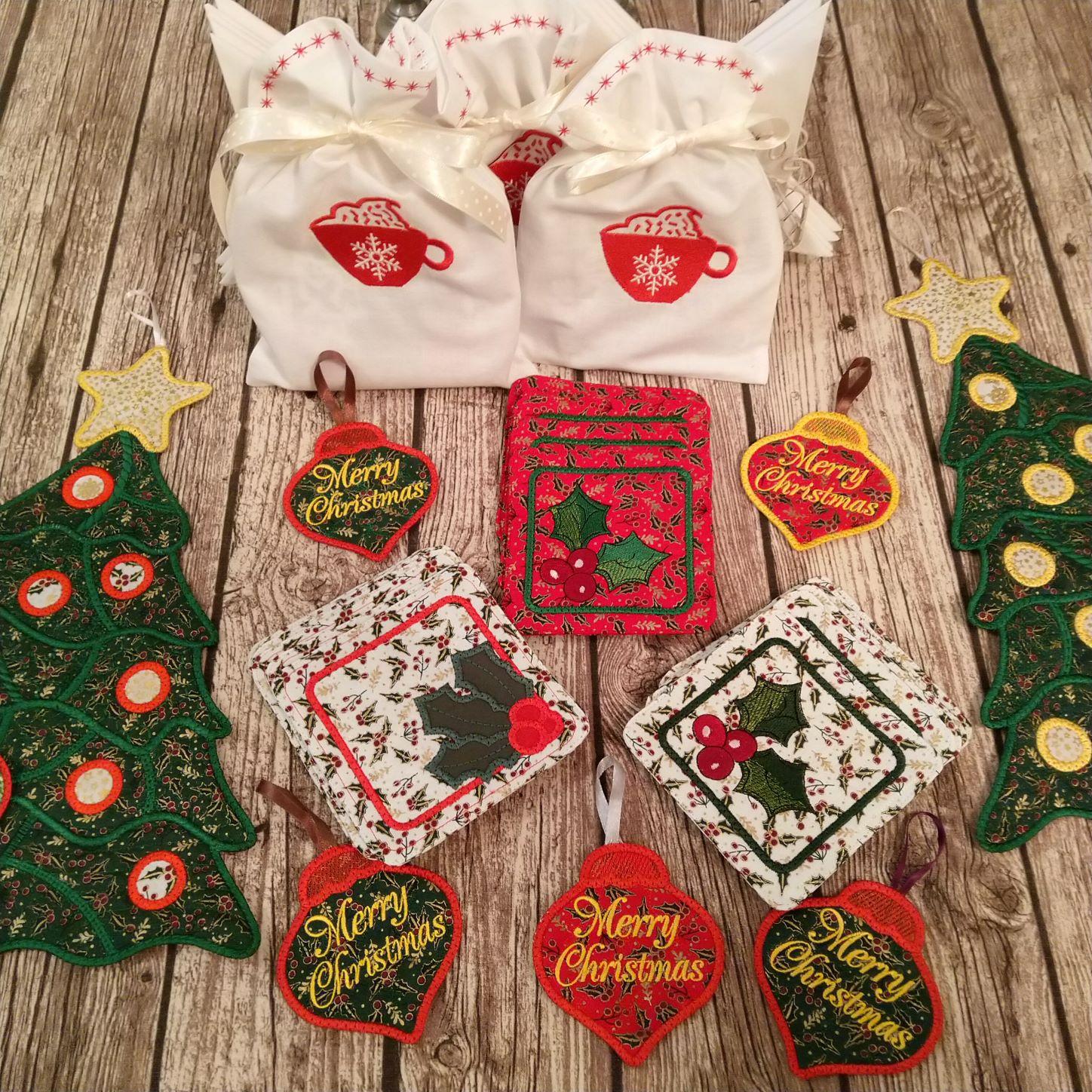 Adorable embroidered Christmas gifts
