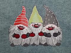 Winter dwarves embroidery design