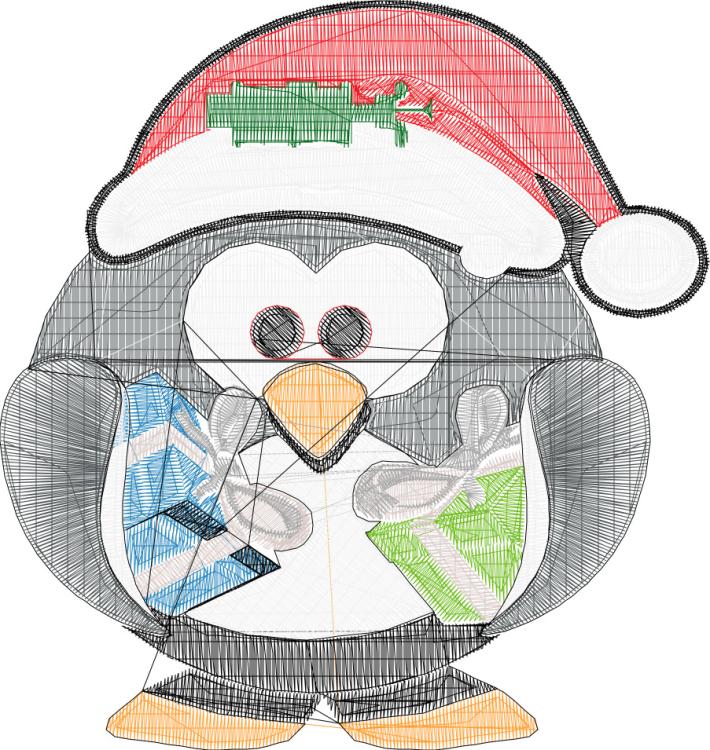 Penguin With Christmas Present.jpg