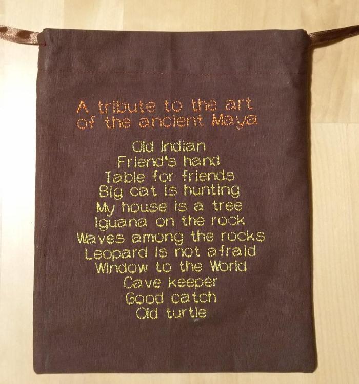 Art of ancient maya embroidery design