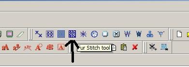 fur stitch tool embroidery digitizing tajima