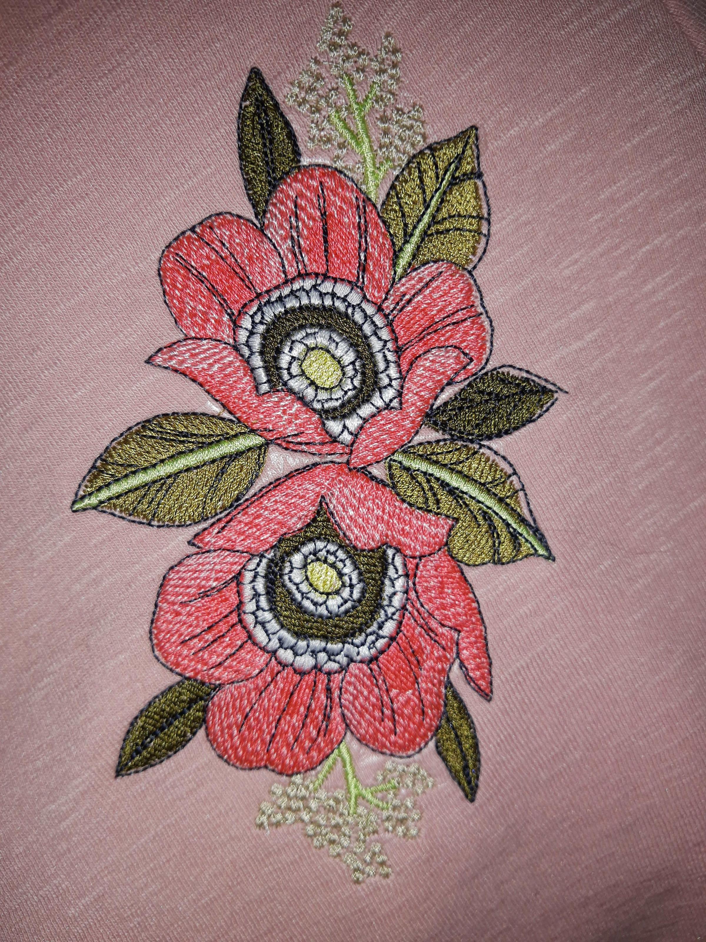 Elegant Flowers Hand Embroidery Patterns