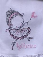 Dancing Ballerina Embroidery Design A Magical Addition to Baby World
