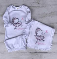 Dancing Ballerina Embroidery Design: Adding Charm to Baby's World