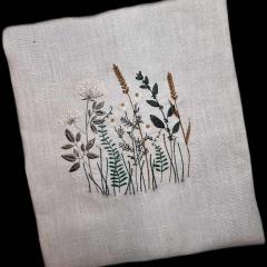 Embrace Nature with the Botanical Grass Garden Embroidery Design