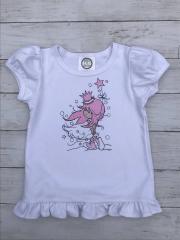 Baby Girl's Shirt Transformed with Dreamy Princess Embroidery Design