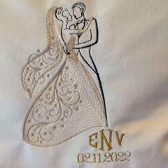 Married Couple Embroidery Design: Embroider Your Love Story