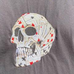 Express Your Edgy Style with Our Skull Machine Embroidery Design