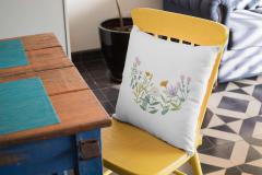Nature's Elegance with Floral Machine Embroidery Designs for Pillows