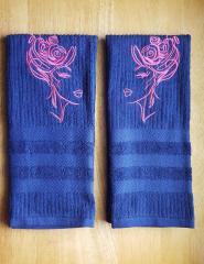 Bath Towels with Romantic Embroidery: Perfect Gift for Special Ones!