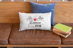 Love Nestled in Every Stitch MR & MRS Arrows Wedding est embroidery