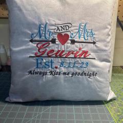 Big Day Special with Mr & Mrs Arrows Wedding Est Embroidery Design