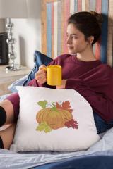 Pumpkin Fall Embroidery Design: Elevate Interior with Autumn Warmth