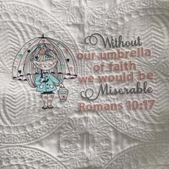 Rain's Romance embroidery: A Quilted Tale of Love & Longing