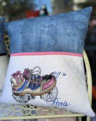 Dash of Playfulness to Living Space with Snickers Embroidered Cushion