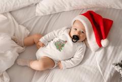Enchanting Festive Threads: Baby's First Christmas Embrace